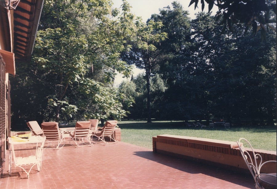 La terrazza sul giardino, Villa Giulini, Forte dei Marmi