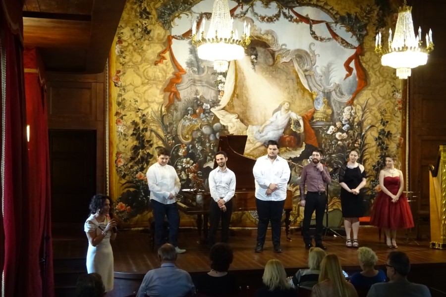 Aslico's artists in Villa Medici Giulini